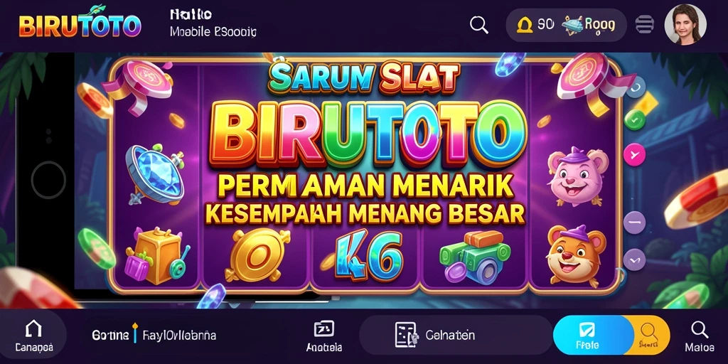 Tampilan gameplay BIRUTOTO yang seru dan menarik.