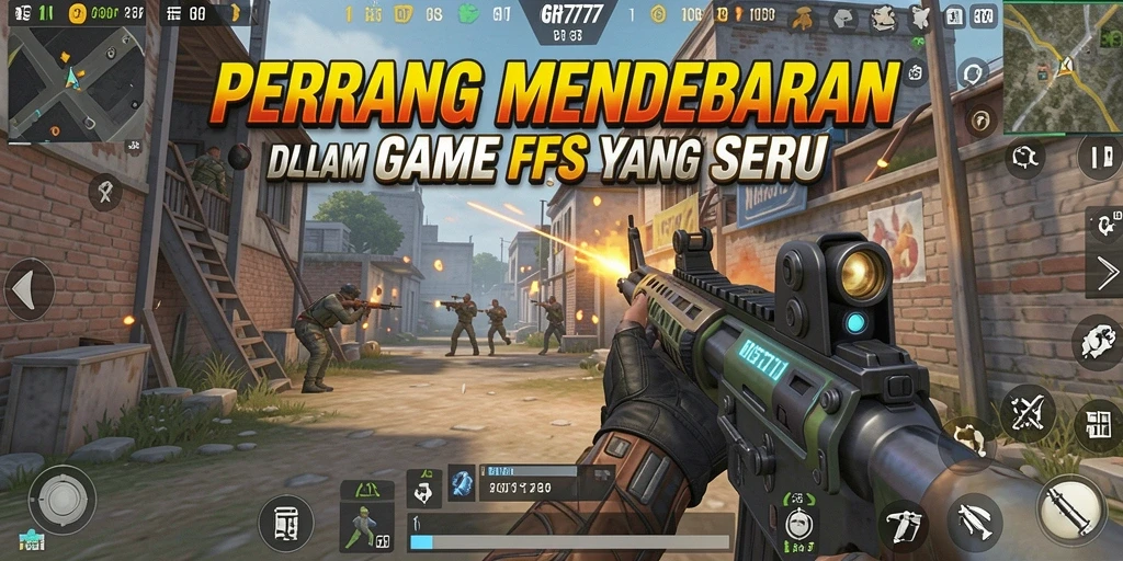 Gameplay GGR7777 dengan aksi tembak-menembak yang seru.