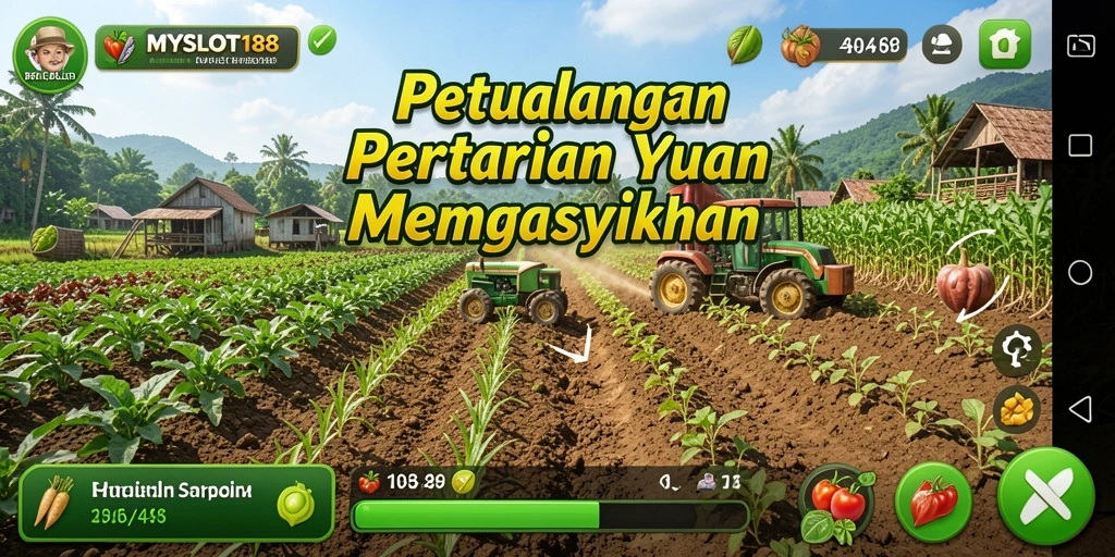 Tampilan luar biasa dari gameplay pertanian di MYSLOT188.