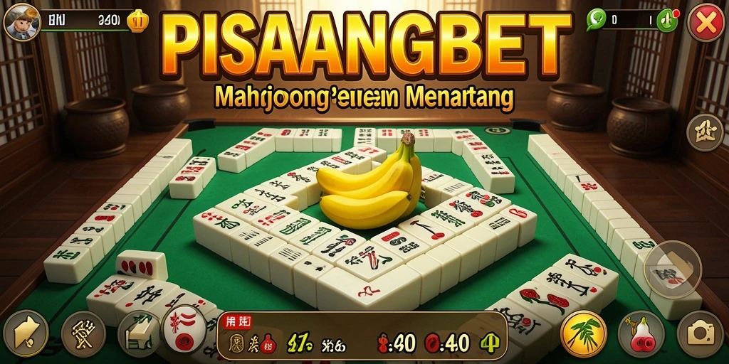 Screenshot utama PISANGBET menunjukkan gameplay Mahjong yang seru.
