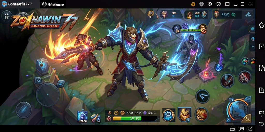 Tampilan gameplay ZONAWIN777 yang menarik dengan aksi bertarung seru.